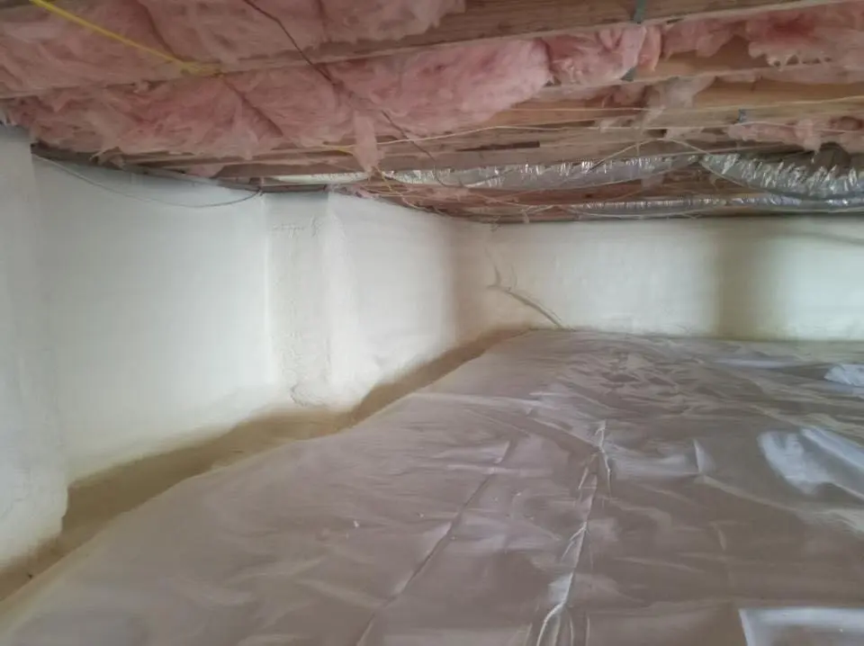 Crawl space encapsulation with closed-cell spray foam for Spray Foam Roofing in Monument